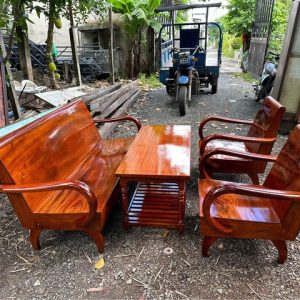 Salon thùng gõ đỏ đẹp tuyệt