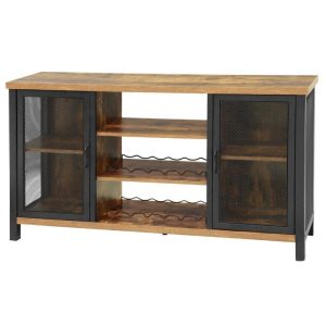 Tủ Gỗ 2 Cửa Đơn Giản Đa Năng – Tủ Trang Trí & Lưu Trữ Phòng Khách – Gỗ Tự Nhiên – 158 x 46 x 24 cm